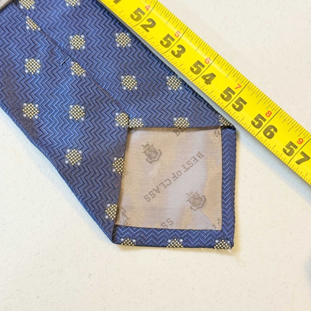 Robert Talbott Necktie Silk Blue Patterned Busine… - image 7